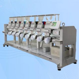 F-1208 Eight Heads Embroidery Machine for Flat & Cap & Finished Garment CNC Embroidery Machine