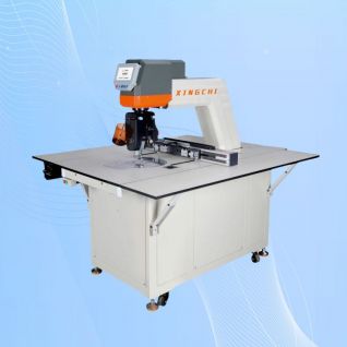 Rotating head pattern sewing machine Car leather cushion sew